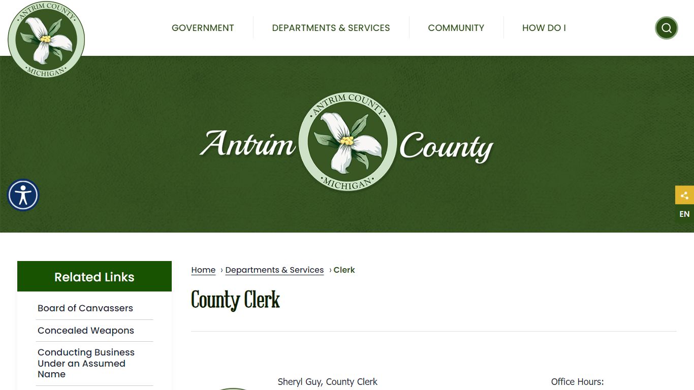 County Clerk - Antrim County